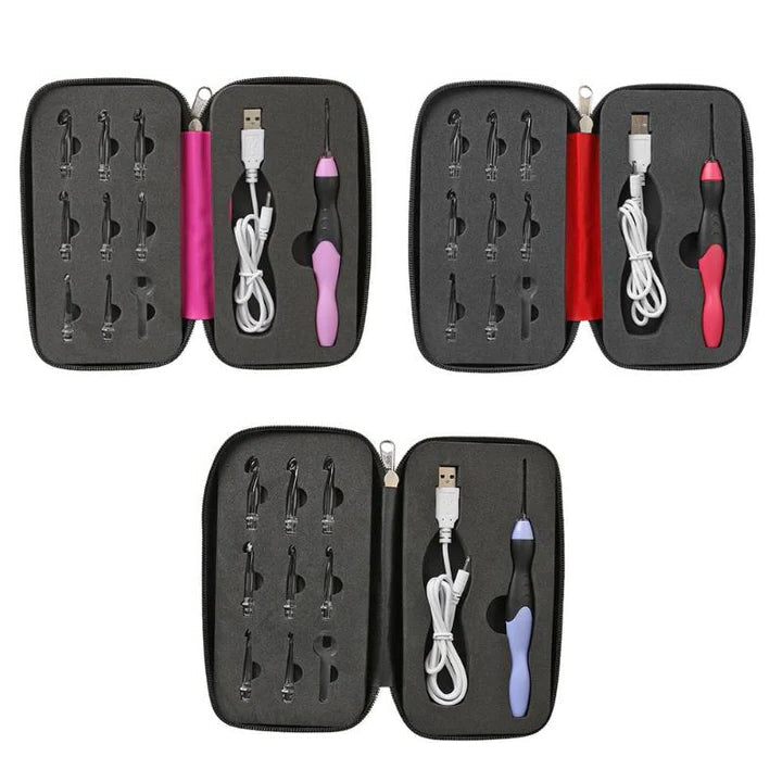 LumiCrochet™ – Kit de 9 Crochets lumineux DEL rechargeables