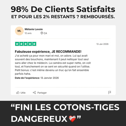 OreilleClair™ – Nettoyeur d’oreille avec caméra HD