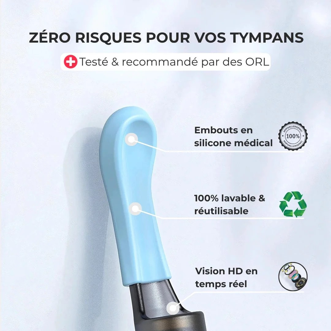 OreilleClair™ – Nettoyeur d’oreille avec caméra HD
