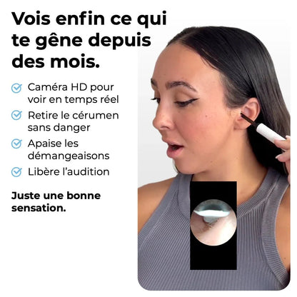 OreilleClair™ – Nettoyeur d’oreille avec caméra HD