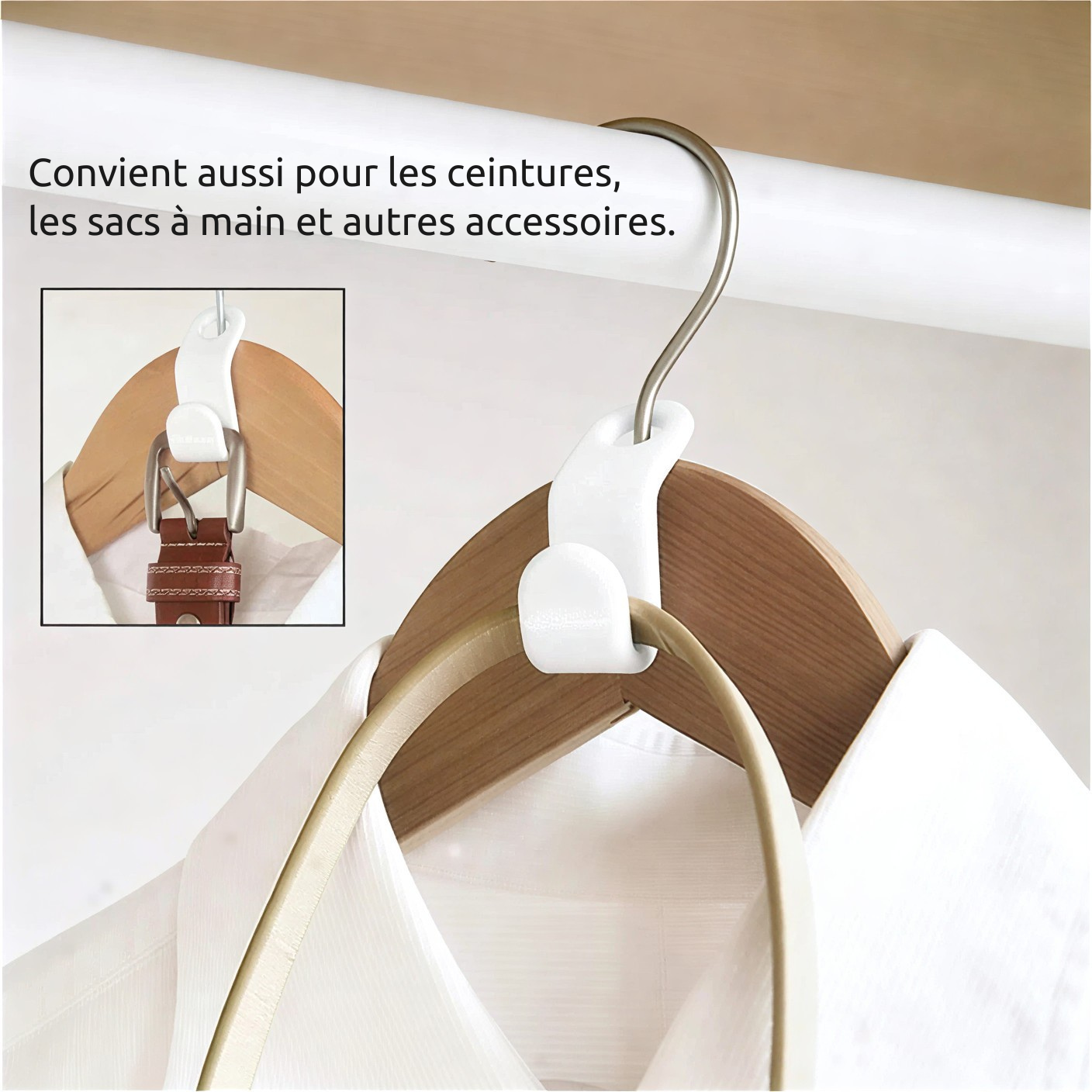 Le Gagne-Place™ – Organisateur de cintres vertical