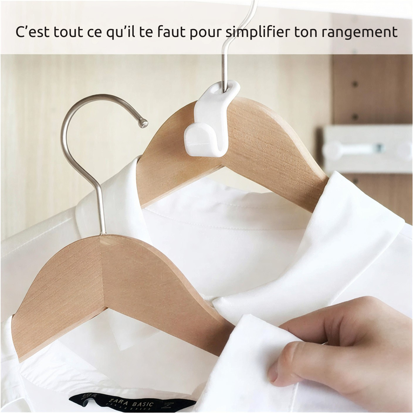 Le Gagne-Place™ – Organisateur de cintres vertical