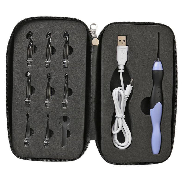LumiCrochet™ – Kit de 9 Crochets lumineux DEL rechargeables