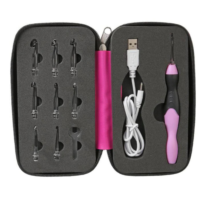 LumiCrochet™ – Kit de 9 Crochets lumineux DEL rechargeables