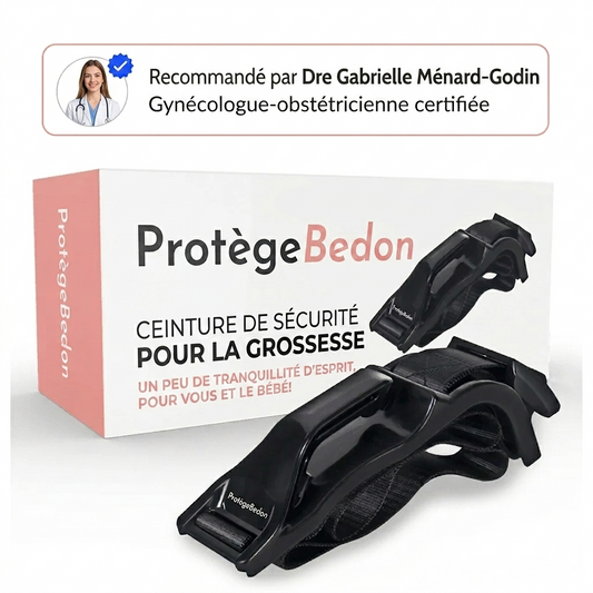ProtègeBedon™ – La ceinture qui protège votre ventre et bébé en voiture