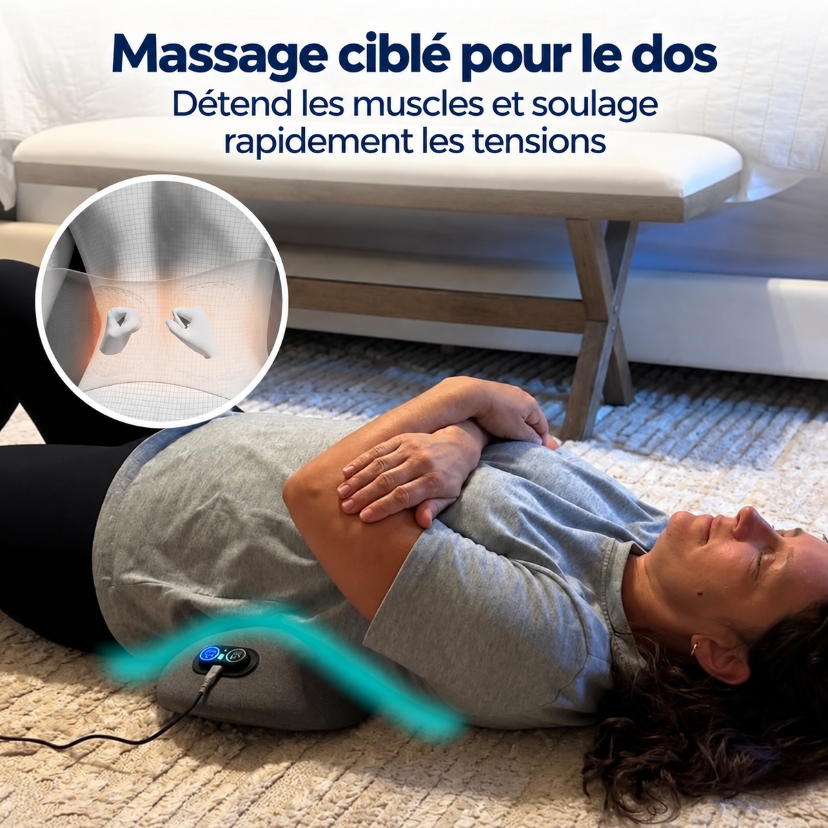 DosRelax® — Masseur de dos 3‑en‑1