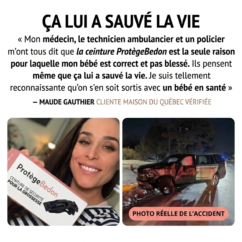 ProtègeBedon™ – La ceinture qui protège votre ventre et bébé en voiture