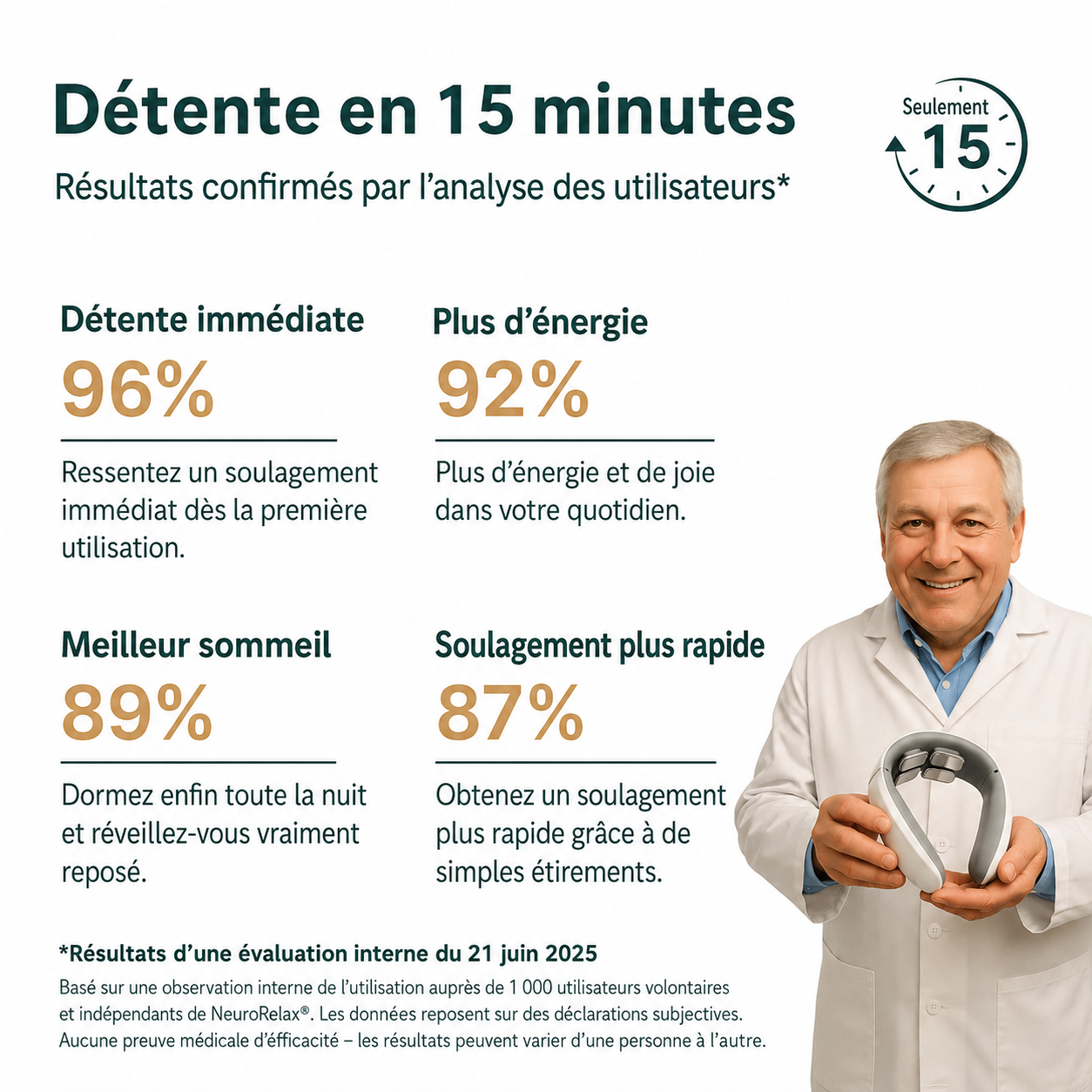 NeuroRelax® – Technologie de relaxation 3-en-1