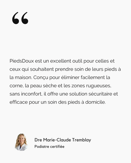 PiedsDoux™ – Éliminateur de peau dure rechargeable