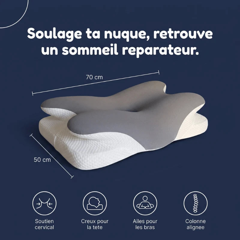 Oreiller cervical ergonomique