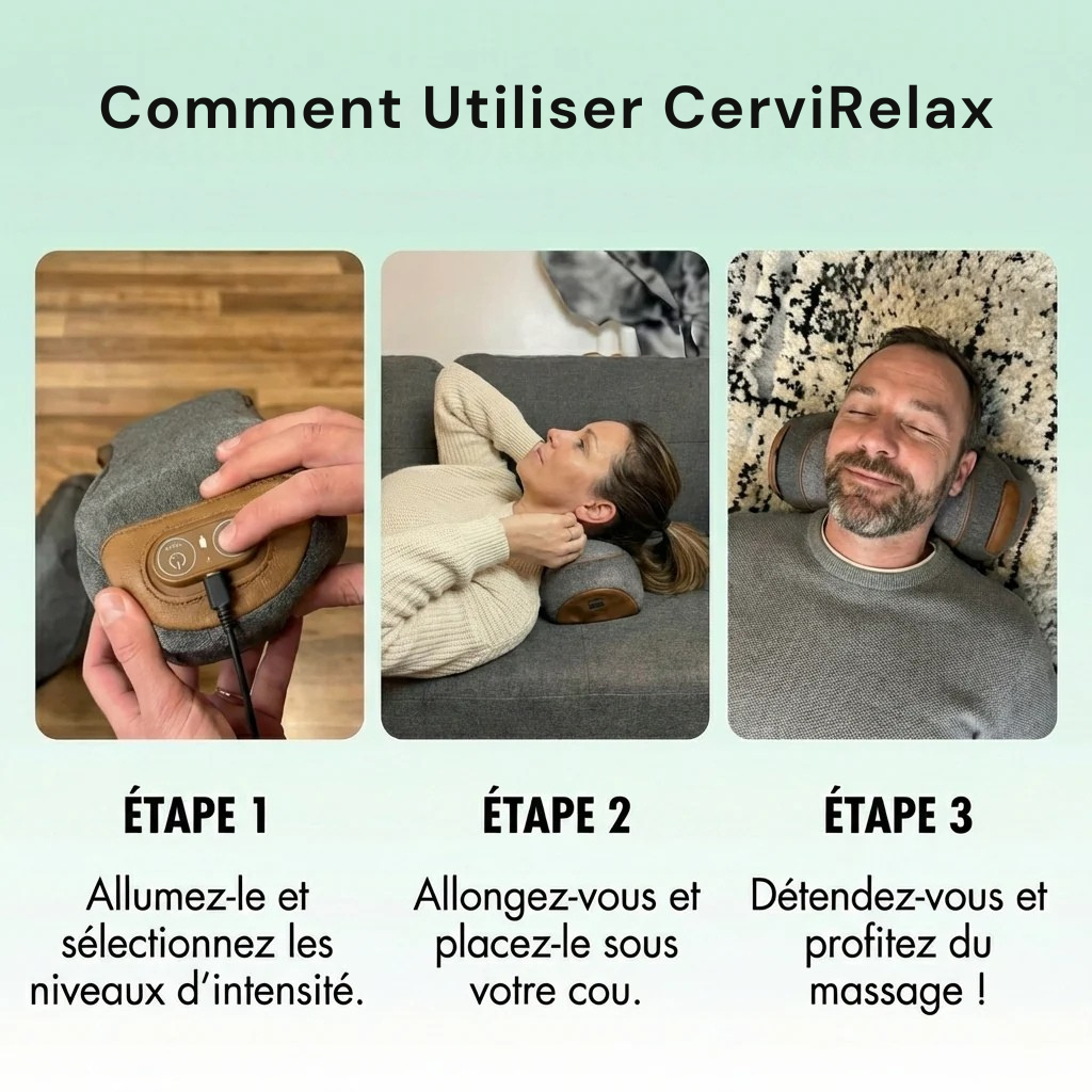 CerviRelax® – Masseur cervical 3-en-1