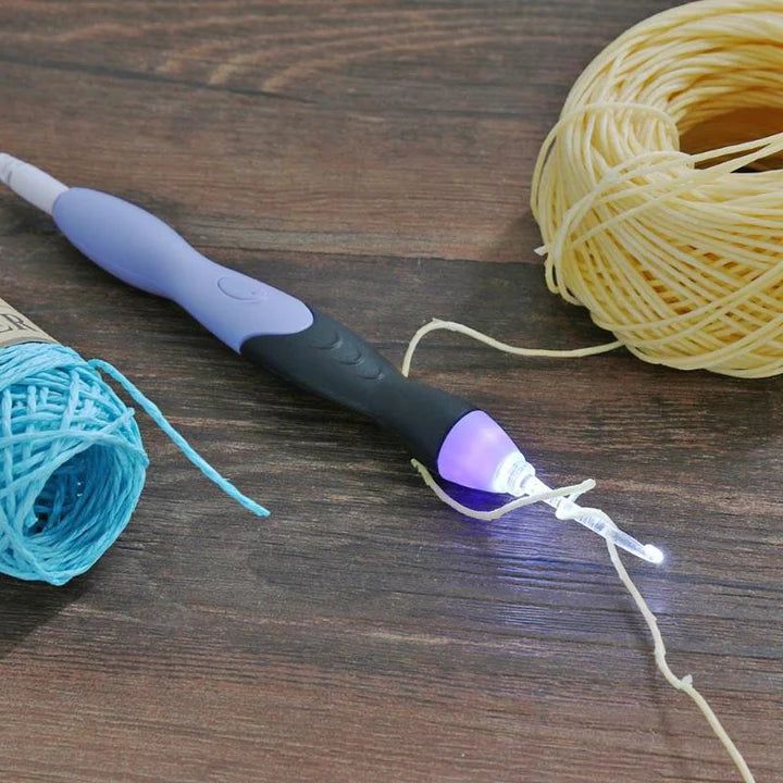 LumiCrochet™ – Kit de 9 Crochets lumineux DEL rechargeables